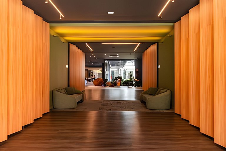 2 suítes no centro com infraestrutura de hotel